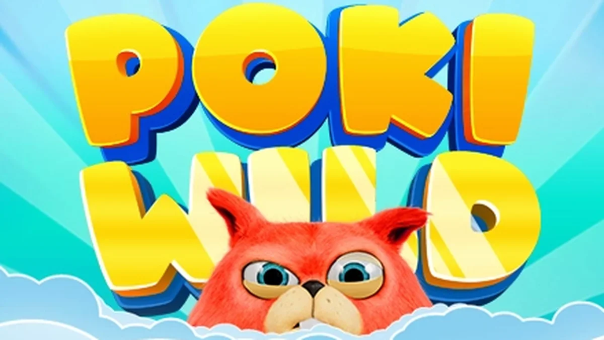 Tampilan visual permainan slot Poki Wild dengan desain yang cerah